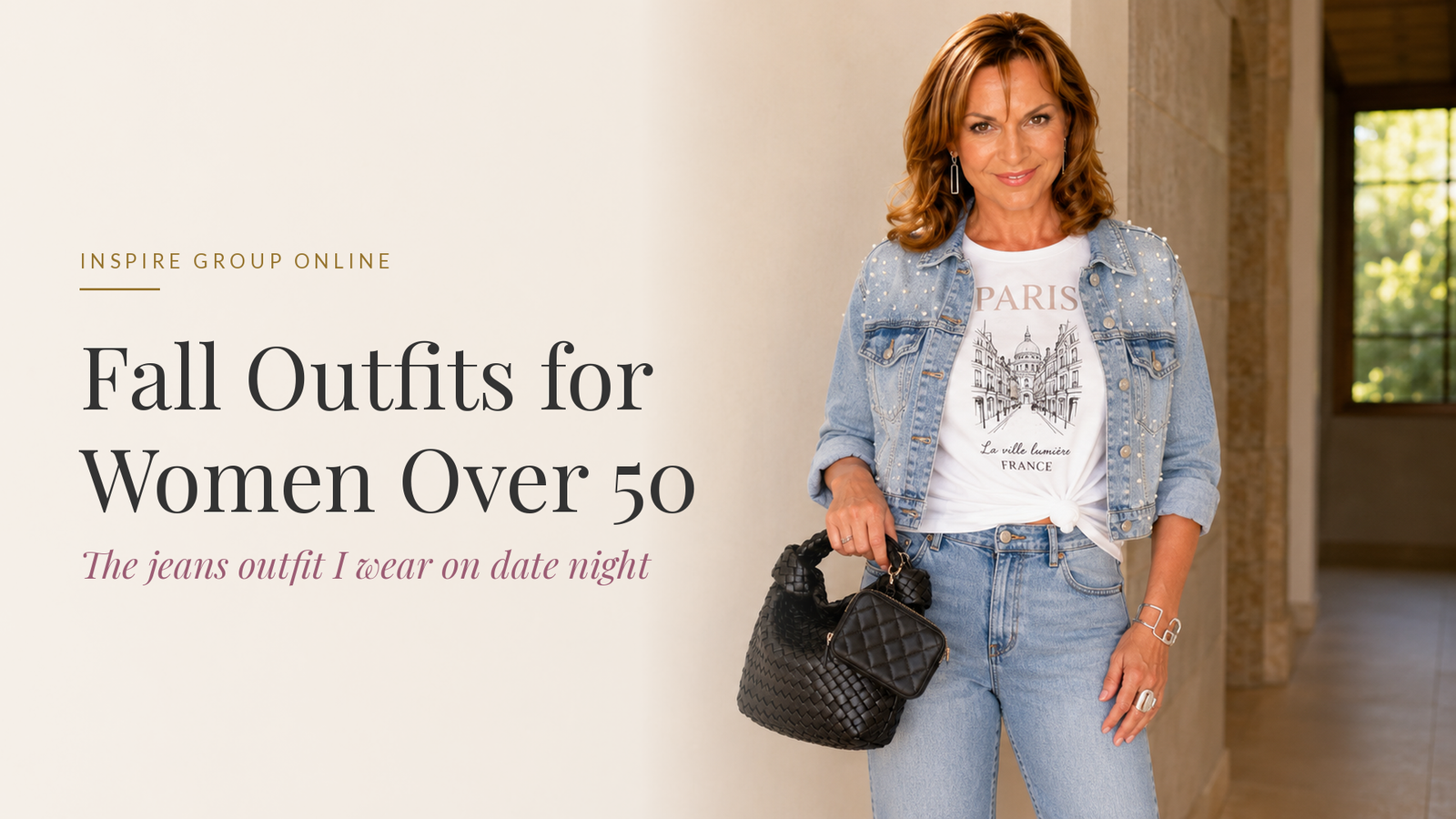 Fall Outfits for Women Over 50: The Jeans Outfit I Wear on Date Night